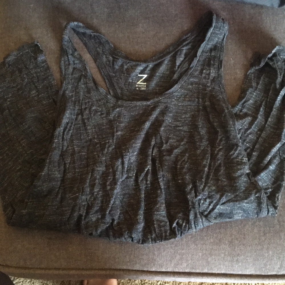 Flowy crop top size medium black